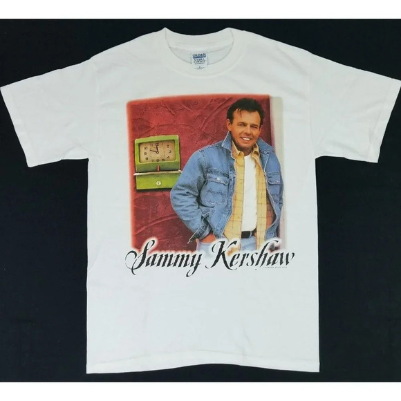 Vintage SAMMY KERSHAW Proclamation Concert Tour 2003 Double Side T-Shirt Adult M - Picture 3 of 8